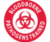 Hard Hat Emblem - Blood Bourne Pathogens Trained - 2 Dia - PS Vinyl - Pack of 25 - HH64