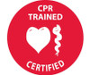 Hard Hat Emblem - Cpr Trained Certified - 2 Dia - PS Vinyl - Pack of 25 - HH70
