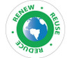 Renew Reuse - Reduce - (Graphic) - 2Dia - PS Vinyl - Pack of 25 - HH96