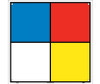 Hazardous Materials Systems Label - 10.5X10.5 - Rigid Plastic Square Corners With Holes. - HMS10R