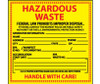 Labels - Hazardous Waste - 6X6 - PS Paper - 500/Rl - HW10