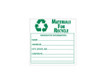 Labels - Material For Recycle - 6X6 - PS Paper - 500/Roll - HW34AL