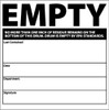 Self-Laminating Labels - Empty - 6X6 - PS Vinyl - Bx100 - HW35SL100