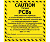 Labels - Caution: Contains Pcbs - Polychlorinated Bipheyls) In Case Of Accident Spill - Call Toll Free The U.S. Coast Guard National Response Center (800) 424-8802 - Also Contact - Tel. No. - 6 X 6 - PS Vinyl - 500/Rl - HW4ALV