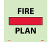 Imo - Symbol - Fire Control Safety Plan - 6X6 - Glow Vinyl Laminated - IMO100P