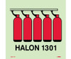 Imo - Symbol - Halon 1301 Battery - 6X6 - Glow Vinyl Laminated - IMO115P