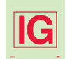 Imo - Symbol - Inert Gas Installation - 6X6 - Glow Vinyl Laminated - IMO133P