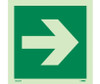Imo Symbol Directional Arrow Straight 6X6 Glow Vinyl Laminated