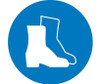 Label - Graphic For Wear Foot Protection - 2In Dia - PS Vinyl - ISO206AP