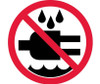 Label - Graphic For Do Not Expose To Water - 2In Dia - PS Vinyl - ISO222AP