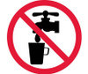 Label - Graphic For No Drinking Water - 2In Dia - PS Vinyl - ISO231AP