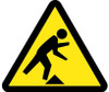 Label - Graphic For Tripping Hazard - 2In Dia - PS Vinyl - ISO237AP