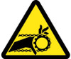 Label - Graphic For Chain Drive Entanglement Hazard - 2In Dia - PS Vinyl - ISO247AP