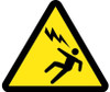 Label - Graphic For Voltage Discharge Hazard - 2In Dia - PS Vinyl - ISO260AP