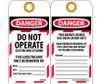 Tags - Do Not Operate Electricians At Work - 6X3 - Unrip Vinyl - 10/Pk - LOTAG40