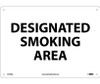 Designated Smoking Area - 10X14 - .040 Alum - M102AB