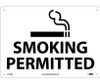 Smoking Permitted - Graphic - 14X20 - .040 Alum - M116AC