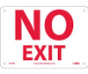 Fire - No Exit - 7X10 - Rigid Plastic - M199R