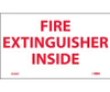 Fire Extinguisher Inside - 3X5 - PS Vinyl - Pack of 5 - M28AP