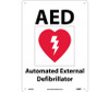 Aed Automated External Defibrillator (With Graphic) - 10X14 - Rigid Plastic - M609RB