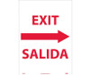 Exit Right Arrow Bilingual - 20X14 - PS Vinyl - M698PC