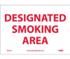 Designated Smoking Area - 7X10 - PS Vinyl - M701P