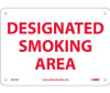 Designated Smoking Area - 7X10 - Rigid Plastic - M701R