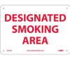 Designated Smoking Area 7X10 Rigid Plastic