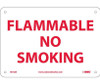 Flammable No Smoking - 7X10 - Rigid Plastic - M702R