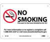 Iowa No Smoking (Graphic) - 7X10 - Rigid Plastic - M716R