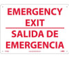 Emergency Exit - Bilingual - 10X14 - .040 Alum - M738AB