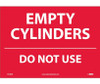 Empty Cylinders Do Not Use - 10X14 - PS Vinyl - M746PB