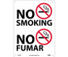 No Smoking (Graphic) - Bilingual - 14X10 - .040 Alum - M749AB