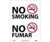 No Smoking (Graphic - Bilingual - 14X10 - PS Vinyl - M749PB