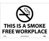 (Graphic) This Is A Smoke Free Workplace - 10X14 - PS Vinyl - M761PB