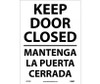 Keep Door Closed - Bilingual - 14X10 - PS Vinyl - M778PB