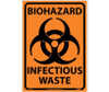 Biohazard Infectious Waste - 10X14 - PS Vinyl - M94PB