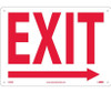 Exit (With Right Arrow) - 10X14 - Rigid Plastic - MERRB