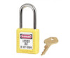 Yellow 1.5 Anodized Alum Lock Keyed Alike 6/Set - MP1106KS6YLW