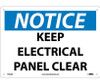 Notice: Keep Electrical Panel Clear - 10X14 - .040 Alum - N164AB