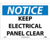 Notice: Keep Electrical Panel Clear - 10X14 - PS Vinyl - N164PB