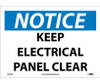 Notice Keep Electrical Panel Clear 10X14 Ps Vinyl