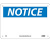 Notice (Heading Only) 7X10 Rigid Plastic
