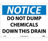 Notice: Do Not Dump Chemicals Down This Drain - 10X14 - .040 Alum - N212AB