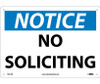 Notice: No Soliciting - 10X14 - Rigid Plastic - N317RB