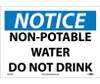 Notice: Non-Potable Water Do Not Drink - 10X14 - PS Vinyl - N321PB