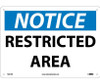 Notice: Restricted Area - 10X14 - Rigid Plastic - N337RB