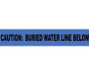 Non-Detectable Underground Tape - Caution Buried Water Line Below - 3"X1000' - ND3 BW