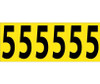 Number Card - 3" 5 (6 Numbers/Card) - PS Cloth - NPS65