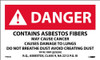 Labels - Danger: Contains Asbestos Fibers May Cause Cancer Causes  - 3 X 5 - PS Paper - 500/Rl - PRD620